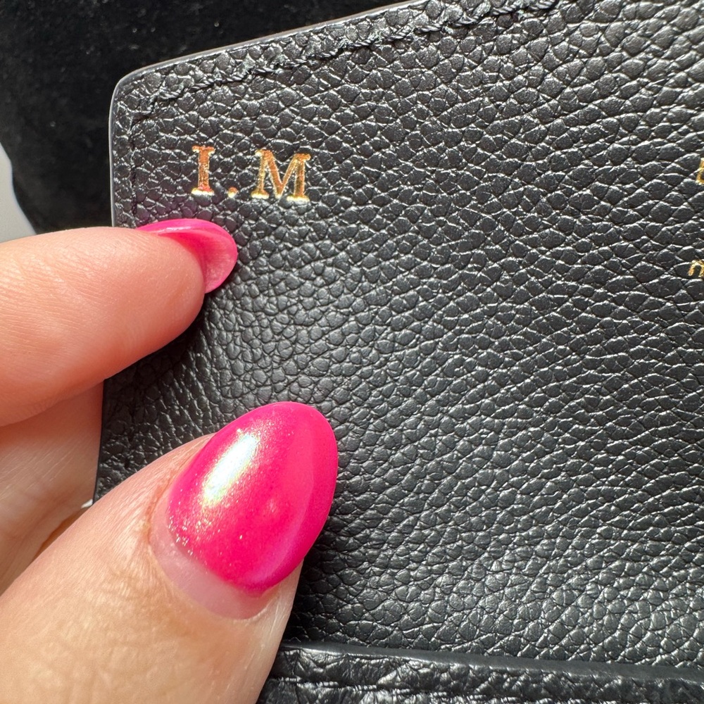 SOLD Louis Vuitton Black Key Pouch Wallet – Empreinte Noir Leather w/ Key Ring - Picture 10 of 14
